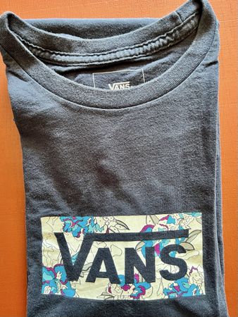 Vans Floral Box Logo T-Shirt Small Slim Fit Original