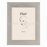 Eleganter Foto-Holzrahmen 24x30cm silber