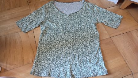 T-Shirt Baumwolle Top Sommer Chicoree  L