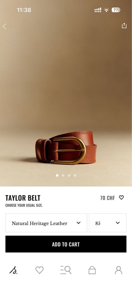 Sezane Cinture: Sézane Taylor Ledergürtel Gr. 85 Braun – Usato da Meilen venduto da dav_892b