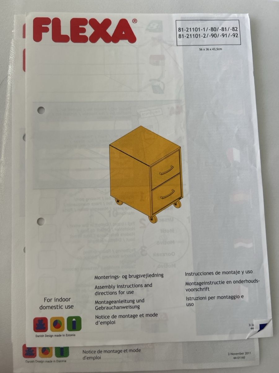 Eléments de bureau: Flexa Rollcontainer klein weiss  – D'occasion à Hilterfingen par mma_2gv8 2