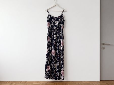 Damenkleid Maxikleid Sommerkleid Blumenmuster Kleid Gr.L
