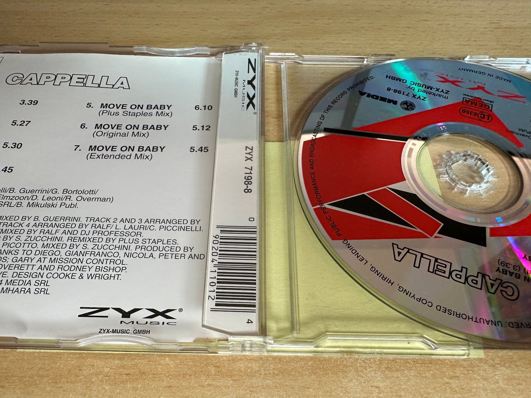 CDs: Cappella – Move On Baby - Single CD – Gebraucht aus Rikon im Tösstal von Alpenmutz 1