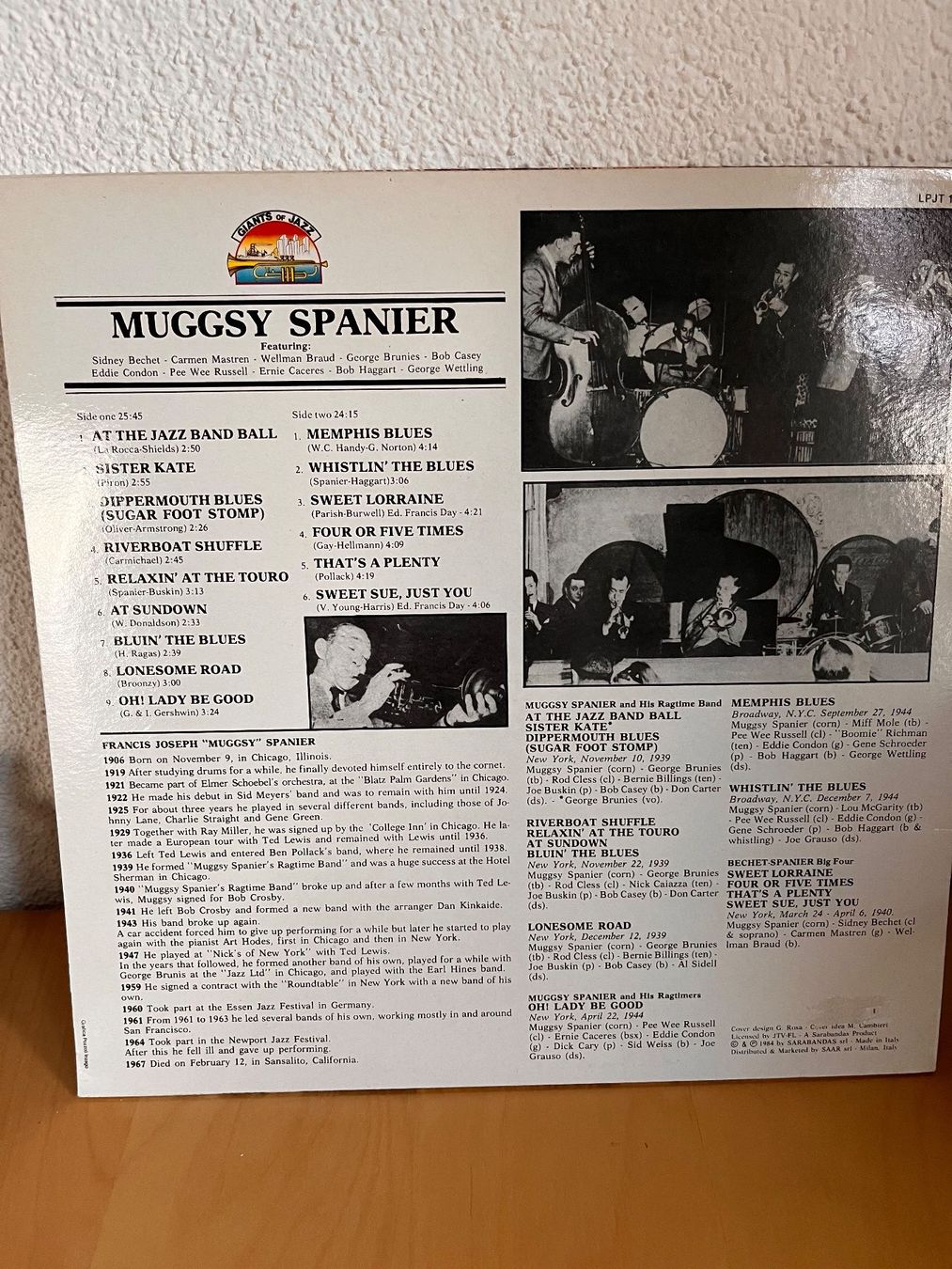 Schallplatten: Muggsy Spanier featuring Sidney Bechet, Carmen Mastren u.a. – Gebraucht aus Rüdlingen von Timber_11 1
