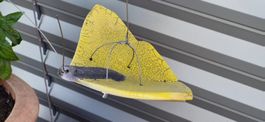 Falter / Schmetterling aus Raku-Keramik