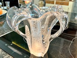 DAUM FRANCE JUGENDSTIL BLEIKRISTALLVASE UM 1900, TOP ZUSTAND