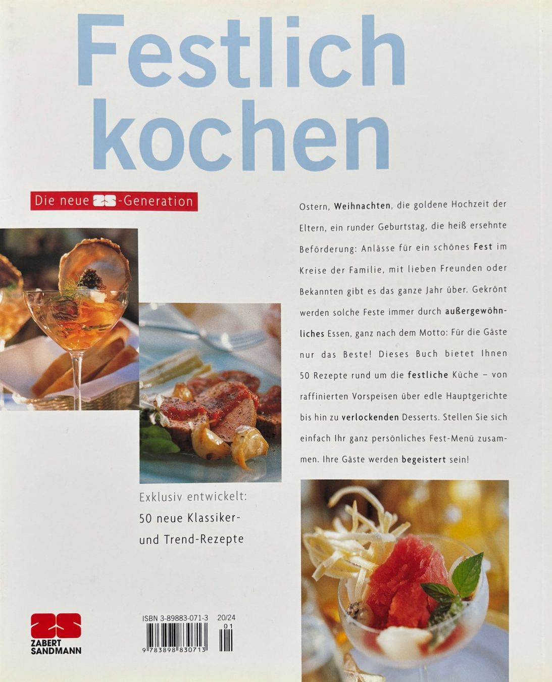 Libri: Festlich kochen – Nuovo (secondo la descrizione) da Sarnen venduto da Livres 1