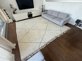 Beni Ourain 100% Wolle Teppich original 330x330cm