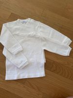 2x Baby Langarmshirts weiss Grösse 86