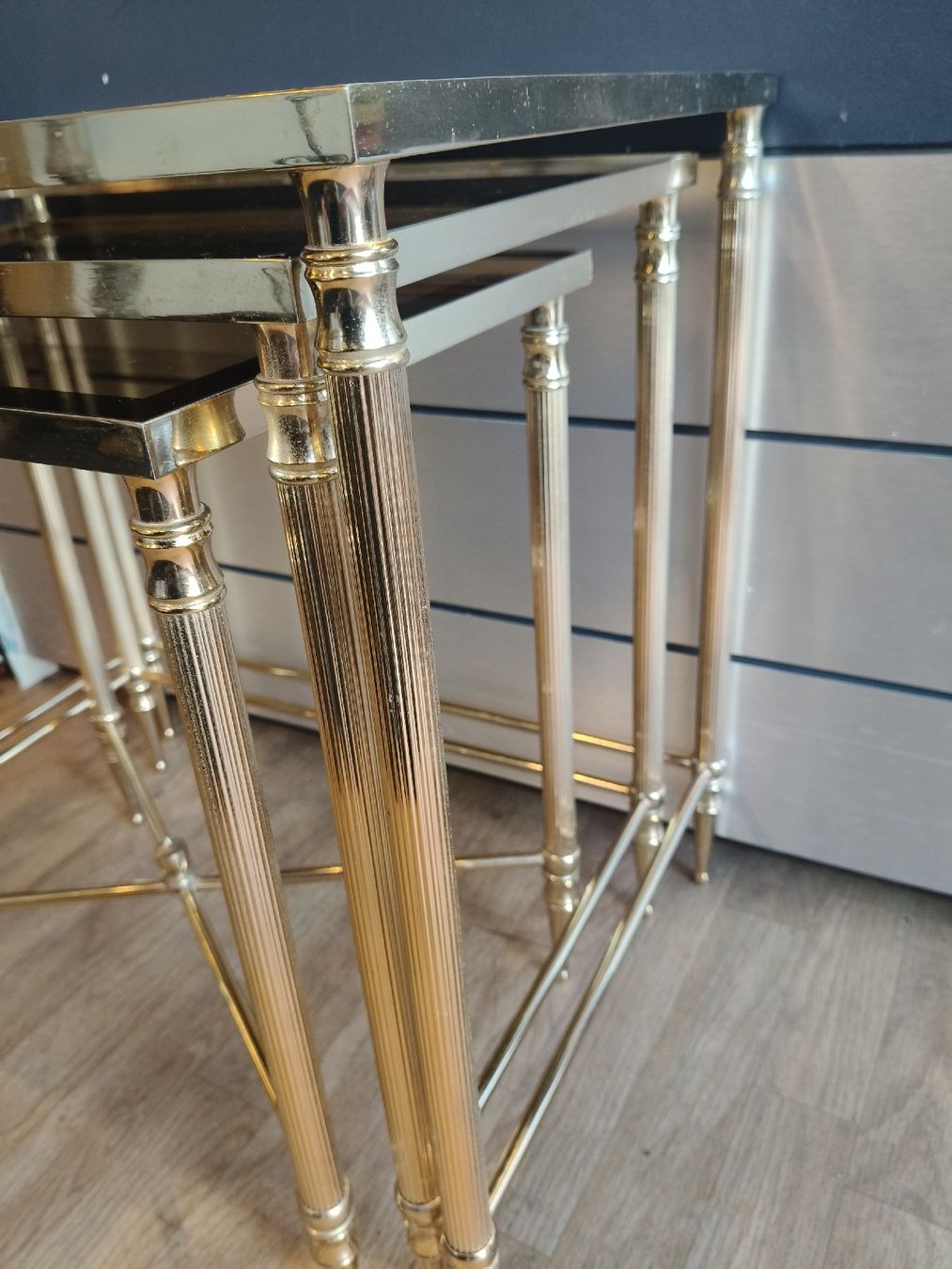 Tavoli: Beistelltische  3er aus Messing  – Usato da Zwingen venduto da inf_2blh 6