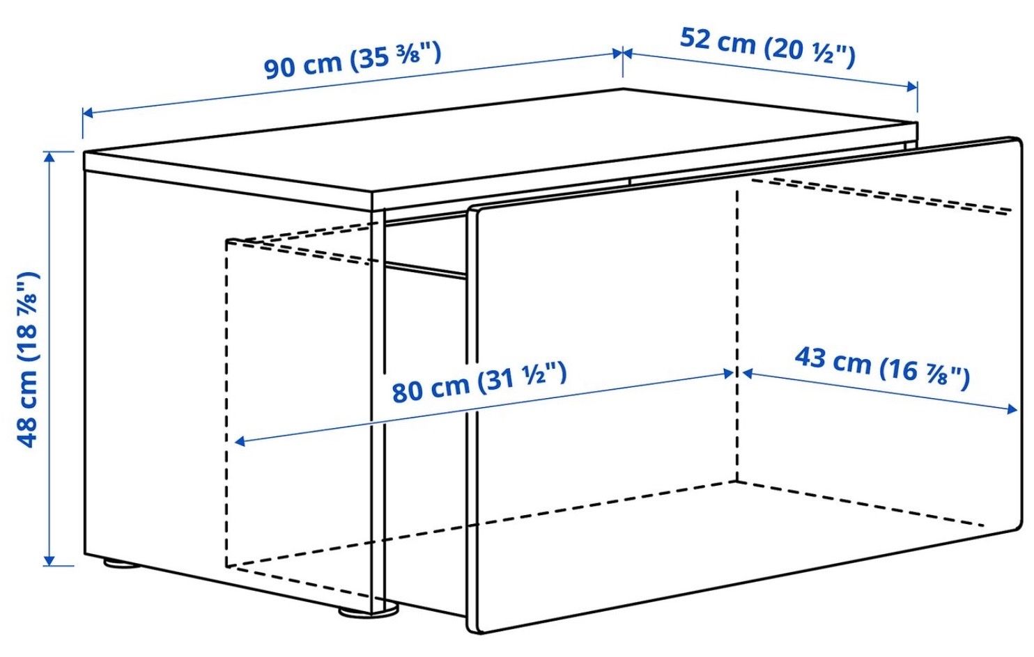 Ikea Panchine: Bank mit Kasten IKEA SMASTAD – Usato da Bolken venduto da MFIF 1