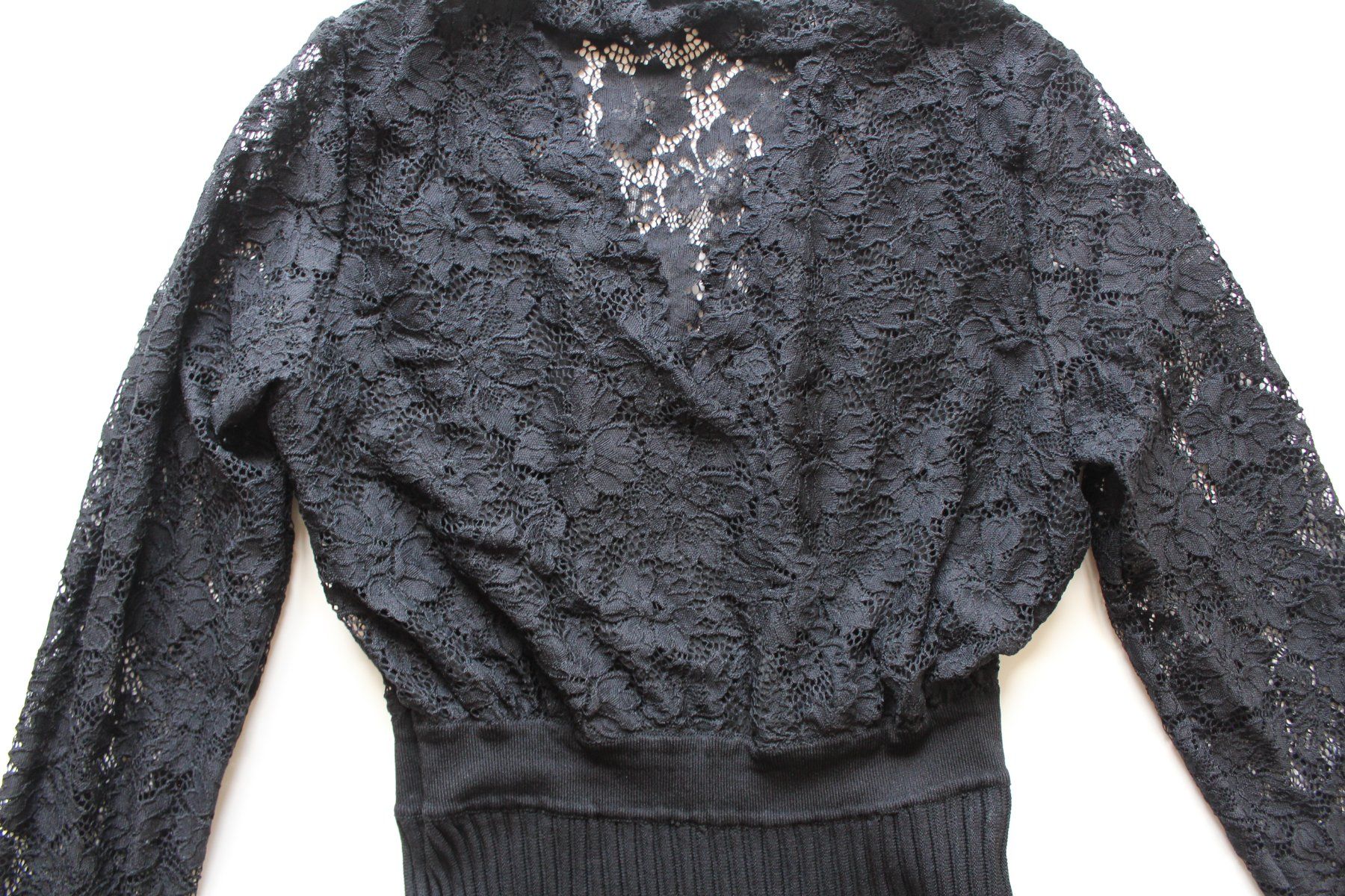 Morgan Vestiti: Robe noire dentelle Morgan  t. S – Usato da Peseux venduto da Gilloss 2
