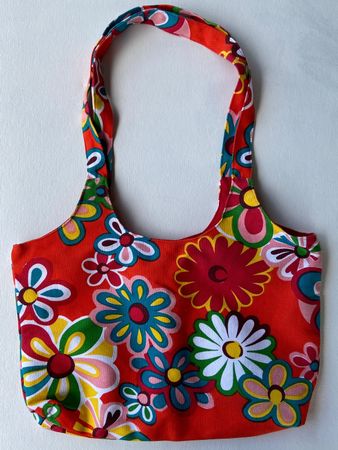 Sommer-Stofftasche, Blumenmuster neu & ungetragen