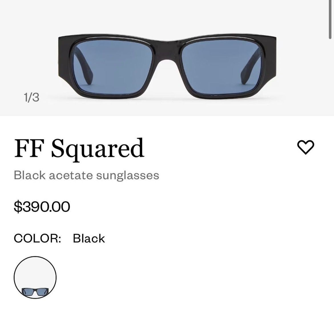 Fendi Occhiali & Lenti: Fendi squared sunglasses – Usato da Genève venduto da toandfrom 6
