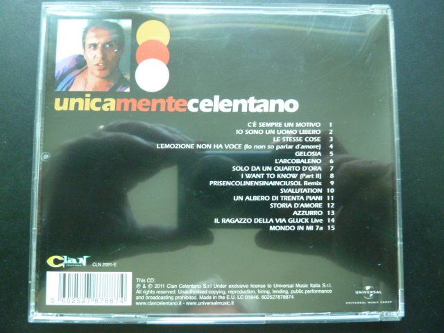 CD: Adriano Celentano - Unicamente – Usato da Au ZH venduto da sikoku 2
