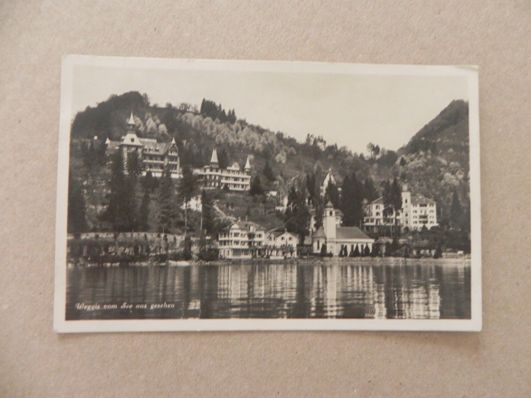 Cartoline postali: Karte Ansichtskarte Weggis LU Luzern ca. 1925 – Usato da Siebnen venduto da krimsie