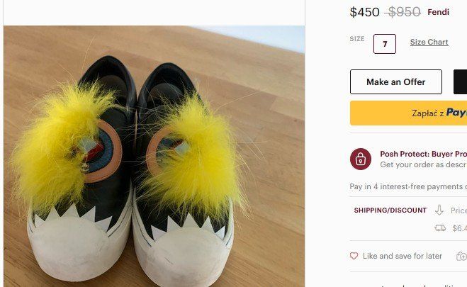 Fendi Damenschuhe: Fendi Monster Sneakers 36 – Gebraucht aus Collonges von Auganien 8