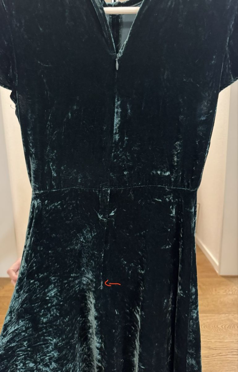 Sandro Kleider: Sandro // Samt-Kleid // Gr.1 – Defekt aus Tann von Carolinekne 6