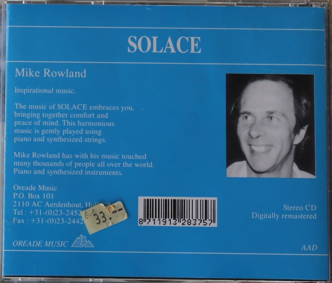 CD: Mike Rowland – Solace – Usato da Luzern venduto da CONTENTI 2