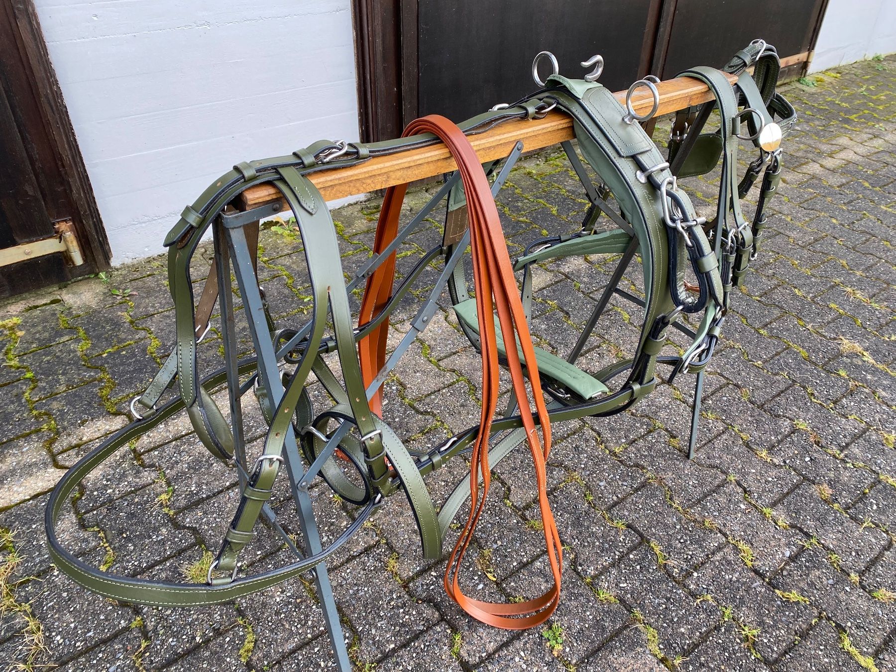Carrozze: schönes dunkelgrünes Shettygeschirr – Usato da Feldbach venduto da Fea1 9