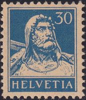 1924, Nr.160 (Tellbrustbild) tadellos postfrisch, Kat: 50.-