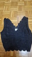 Spitzen Top schwarz Grösse XL 