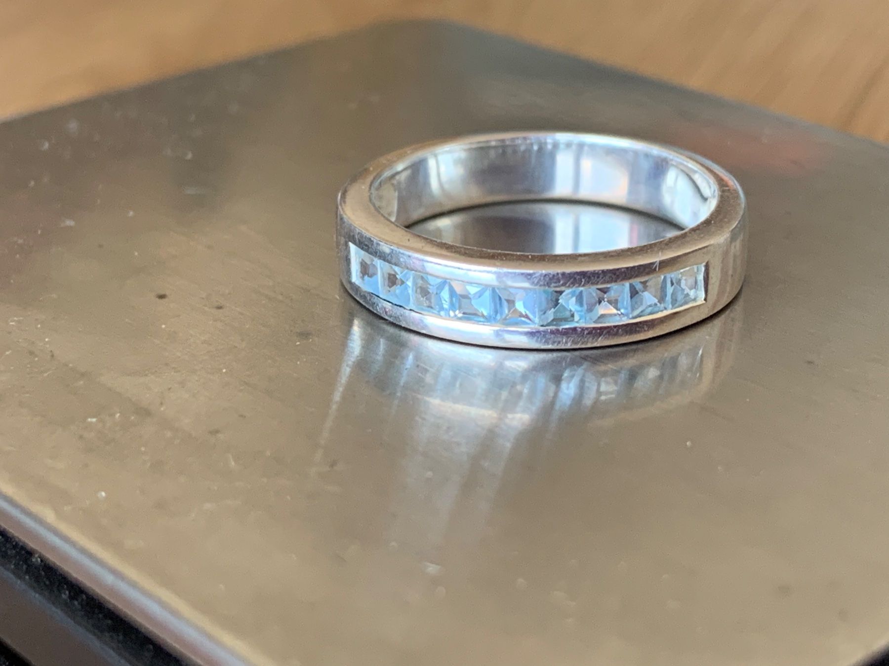 Anelli: Silberring Hellblauer Zauberring (57) – Usato da Laufen venduto da belleskulptur 4