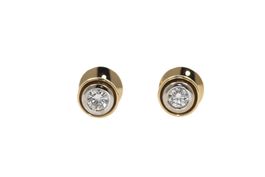 Brillant Solitär Ohrstecker ca. 0.4ct 18K Gold *S4493