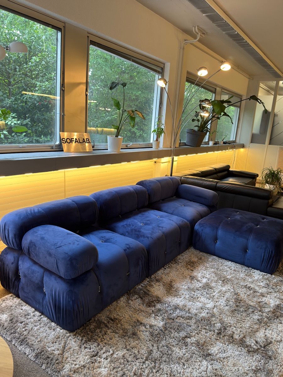 Divani: Modulares Sofa Marineblau – Usato da Fehraltorf venduto da Sofalab.swiss 4