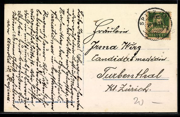 Cartoline postali: AK Romanshorn, Teilansicht mit Säntis – Usato da Berlin venduto da bartko-reher 1