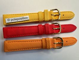 3 Stück! 14mm Uhrenarmband, Uhrarmband, Schliesse golden
