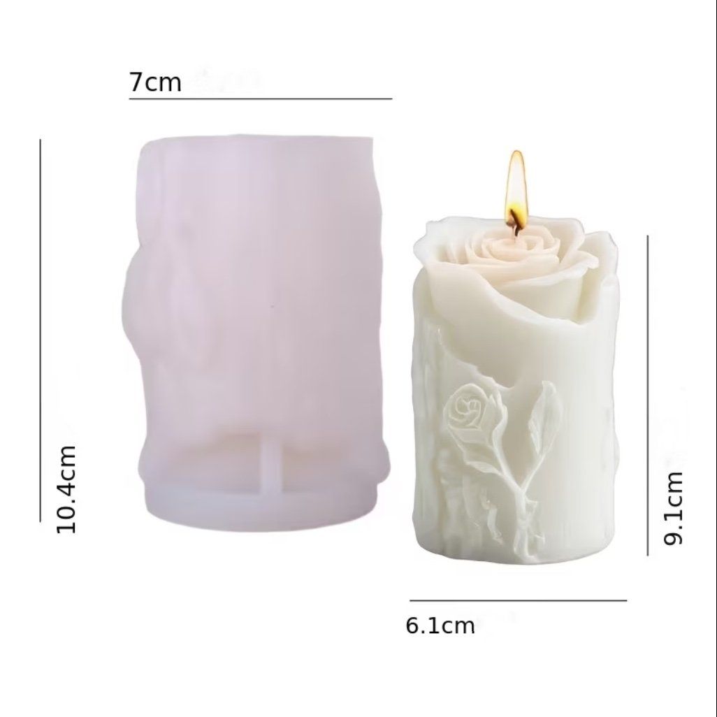 Teglie da forno: Silikonform Kerzenform Rose 10 cm – Nuovo e nell'imballaggio originale da Kaltbrunn venduto da schere-stein-papier