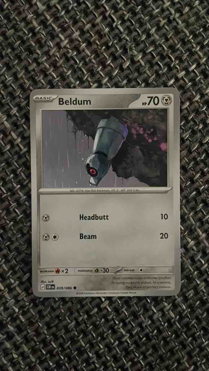 Cartes: Pokemon Beldum Karte 059/086 – D'occasion à Wil SG par Wanessamoccia17