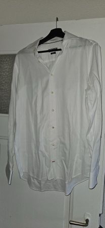 Tommy Hilfiger Herrenhemd, weiss, Grösse L, neuwertig.