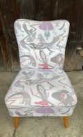 Gemütlicher Vintage Sessel / Stuhl mit speziellem Muster