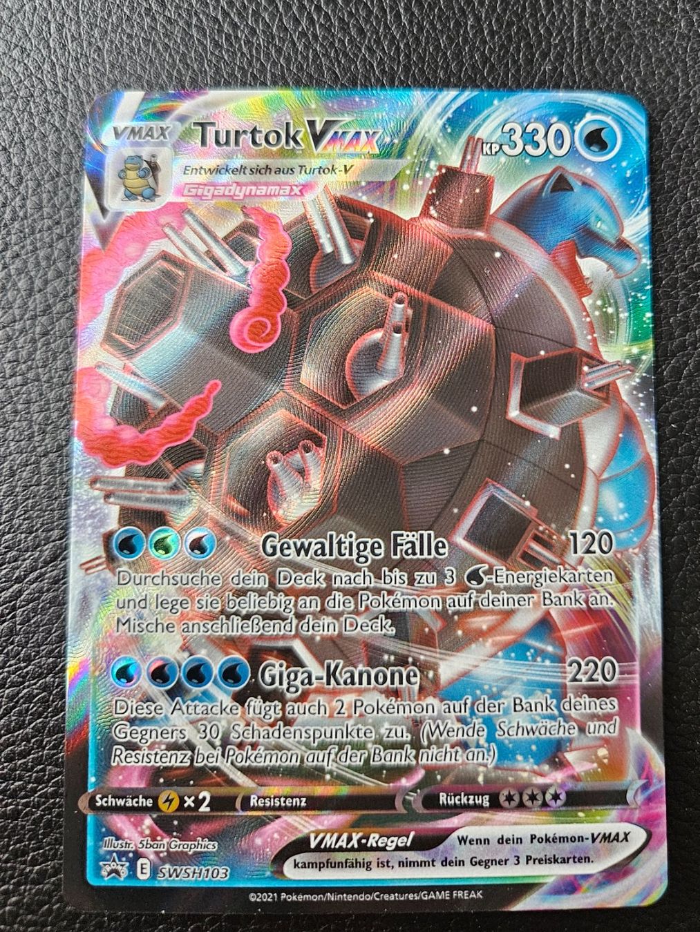 Pokémon Carte collezionabili: Turtok VMAX SWSH103 – Usato da Wittenbach venduto da nadjaniklaus