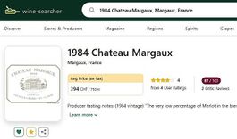 Chateua Margaux 1984