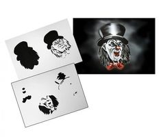 SALE => Step by Step Airbrush-Schablone Clown