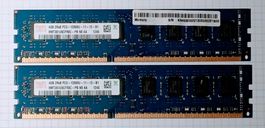 8GB (2x 4GB) SK Hynix DDR3-1600 PC3-12800U Desktop RAM