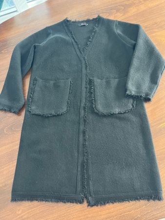 Zwillingsherz Strickjacke schwarz Grösse S/M