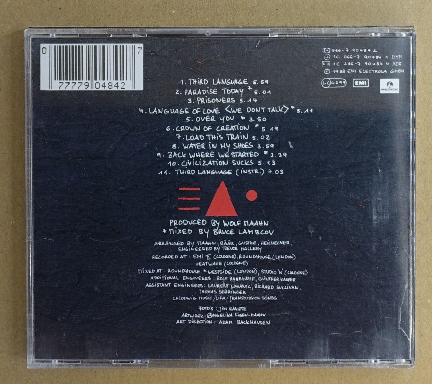 CD: Wolf Maahn – Third Language - D15 – Usato da Sessa venduto da discoverymedia 1