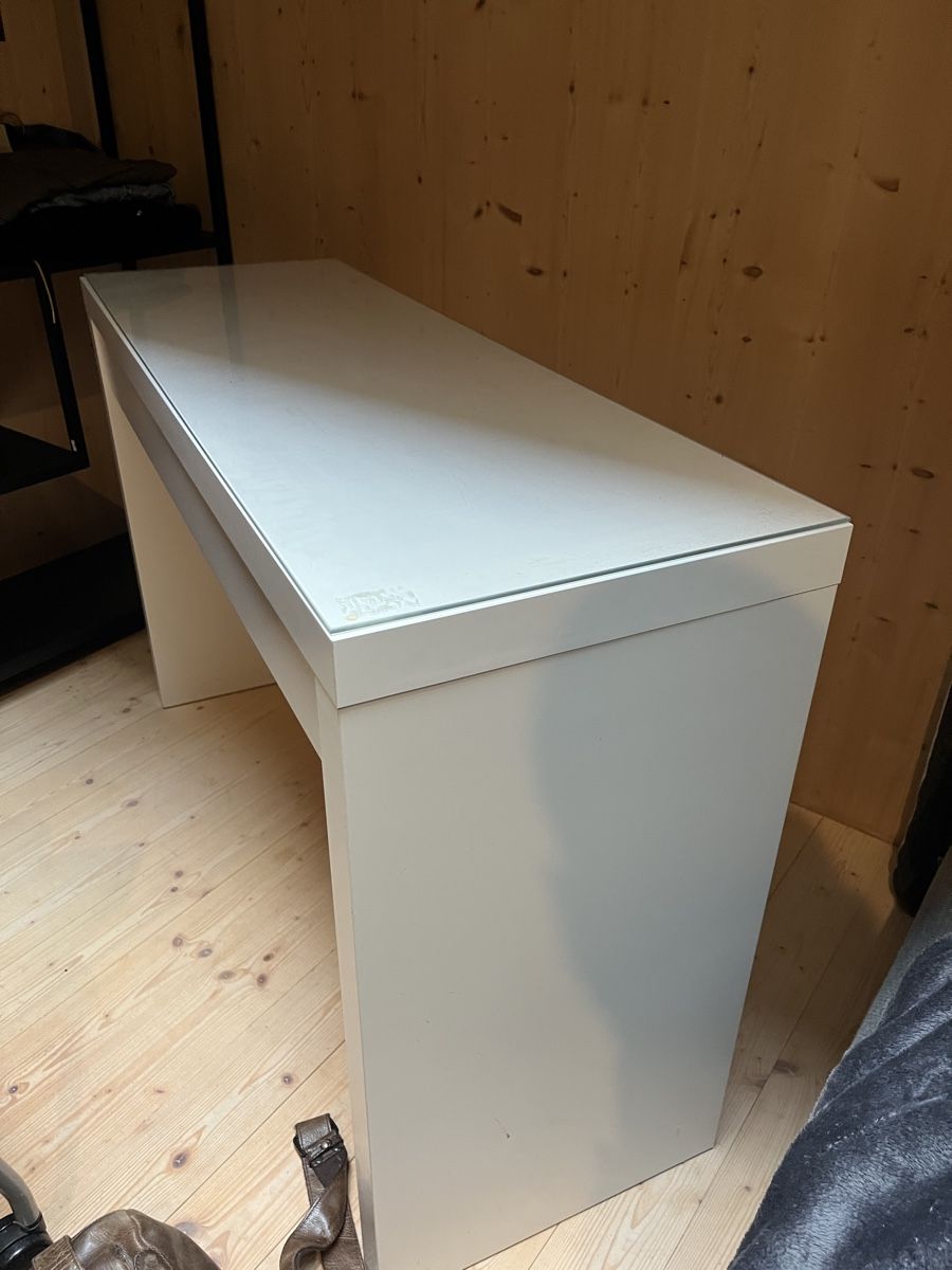 Tavoli: Weisser Tisch mit Schublade 120x40x80cm – Usato da Luzern venduto da LuzernerShop 3