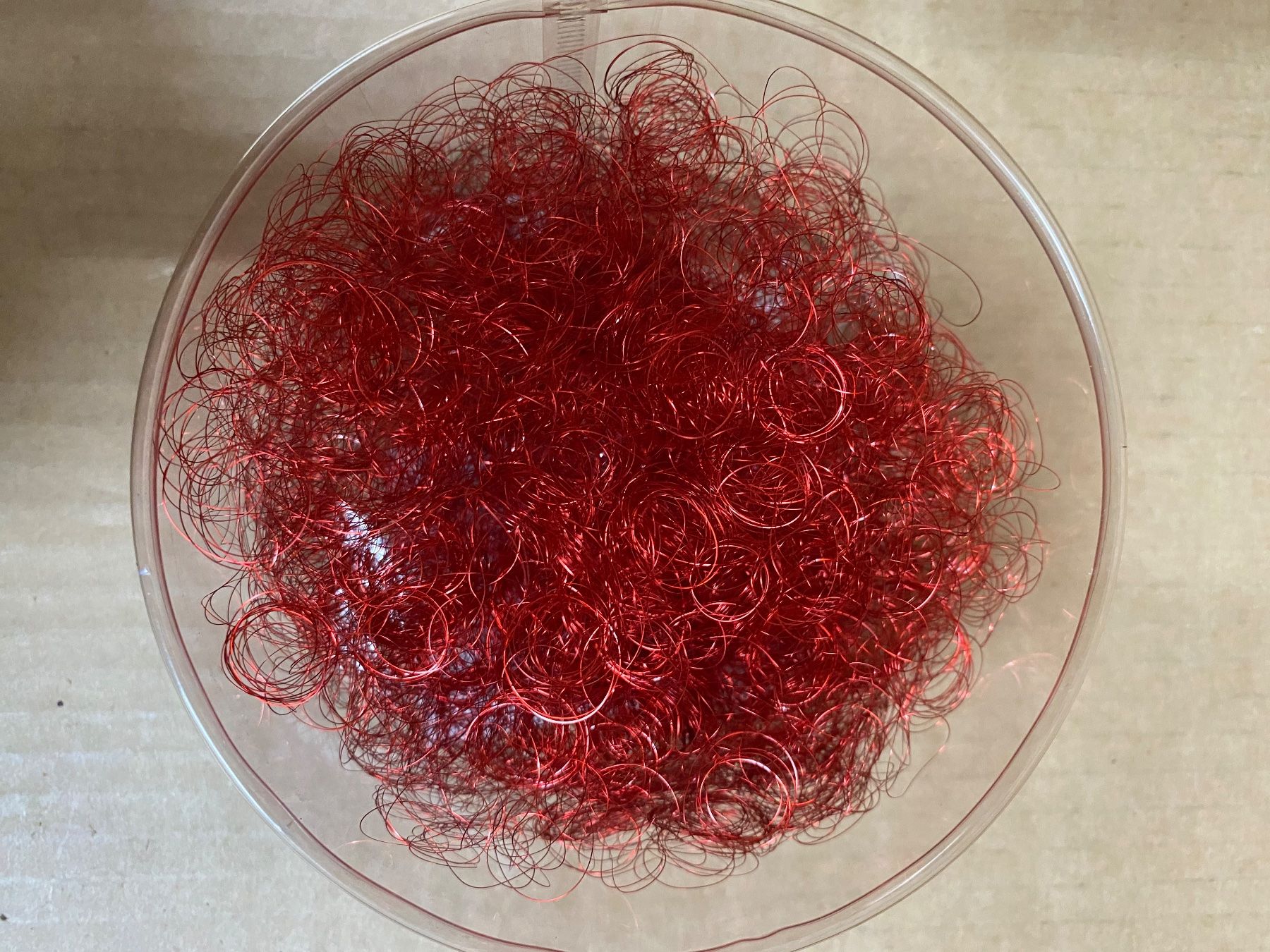 Alle Dekorationen: Bastelmaterial Engelshaar rot – Neu (gemäss Beschreibung) aus Eschlikon TG von ArtRec 2
