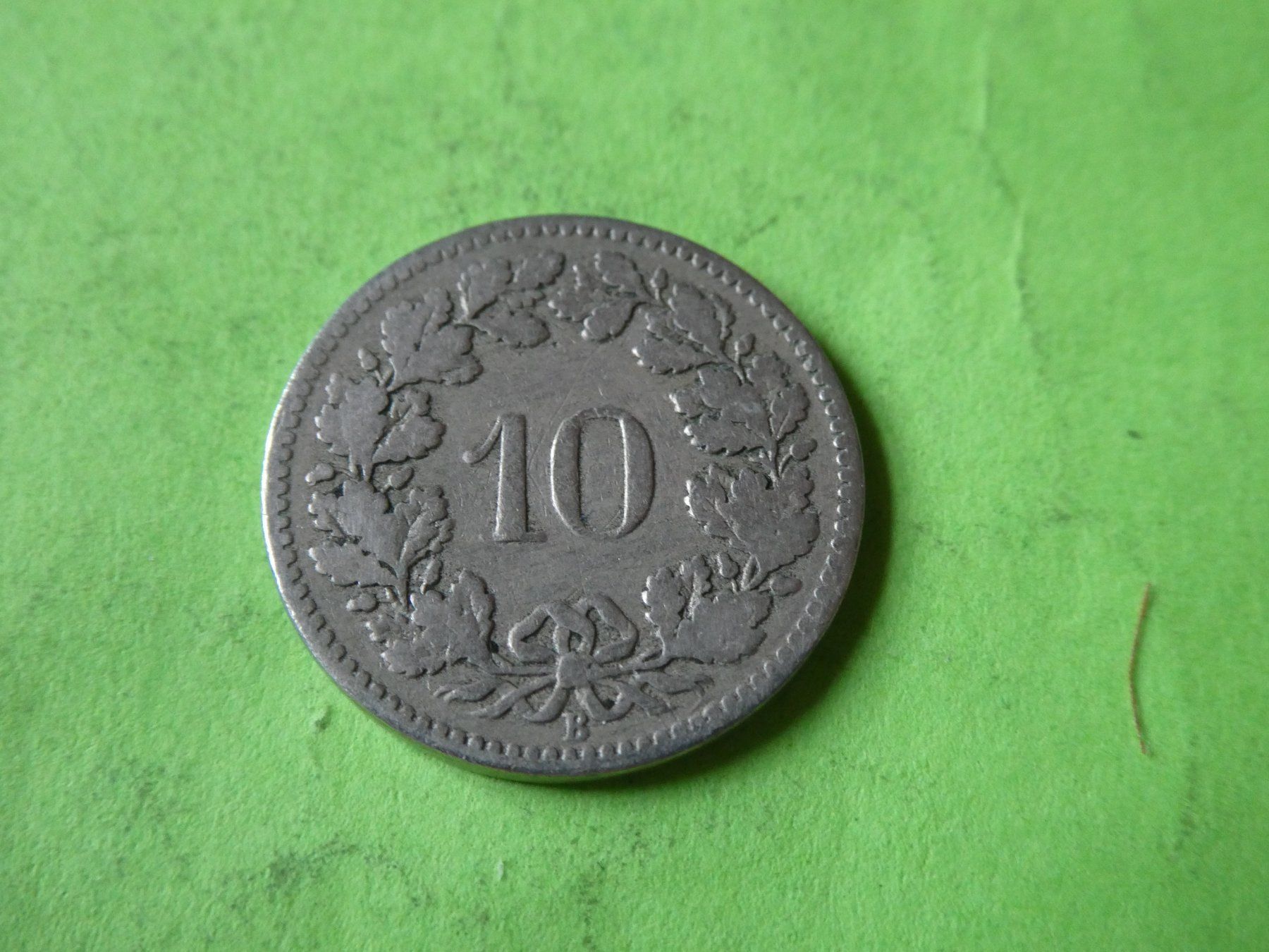 Tutti le monete: Schweiz 1884, 10 Rappen – Usato da Hinterforst venduto da Rohusri 1