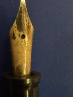 Soennecken Füllfederhalter rot marmoriert 14K Goldfeder