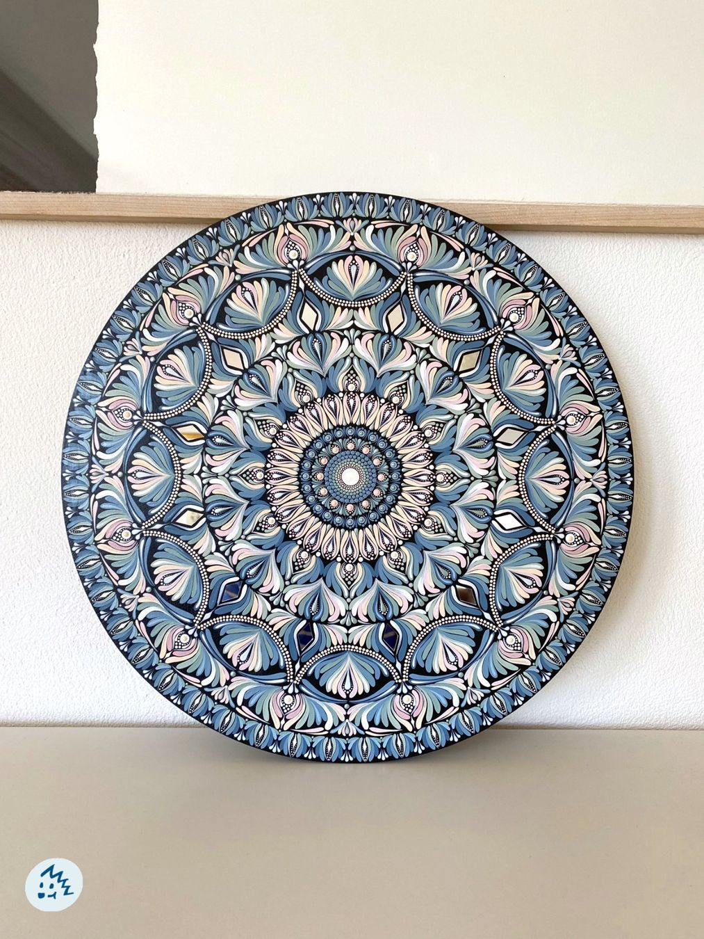 Gemälde: Mandala auf Holz, Mandala Bild, Geschenk, Wandbild, Deko – Neu und originalverpackt aus Fanas von Omibia