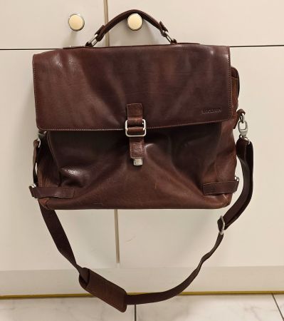 Lucleon Montreal Luxury Hellbraune Leder Umhängetasche