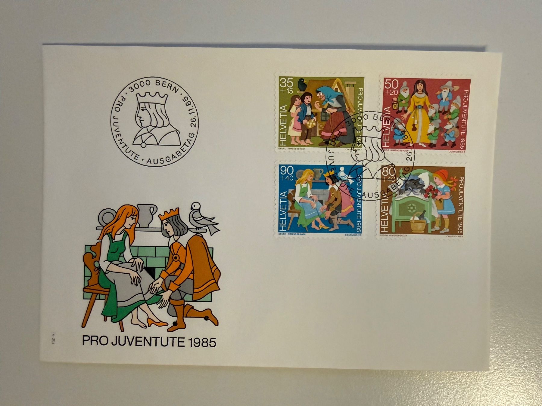 Alle Briefmarken: FDC CH Märchen Pro Juventute 1985 – Gebraucht aus Altdorf UR von Mini037