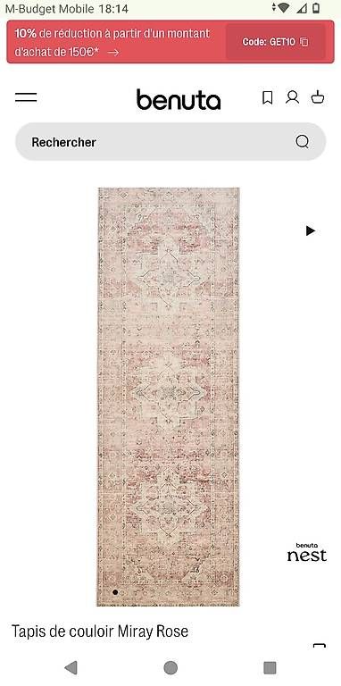 Tappetini fitness: Tapis d'entrée lavable – Usato da Gland venduto da Lana1530 3