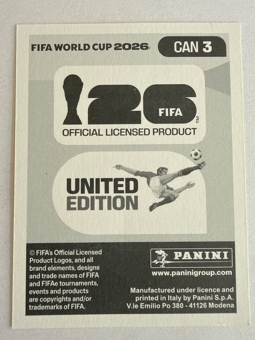Panini Carte collezionabili: FIFA WORLD CUP 2026 CAN 3 – Usato da Stäfa venduto da eko_lkv8 1